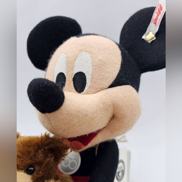 Disney 100 Steiff - Mickey Mouse with Teddy Bear 12" Collectible Teddy Bear - Picture 6 of 16